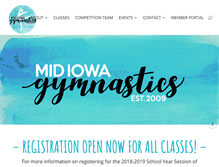 Tablet Screenshot of midiowagymnastics.com